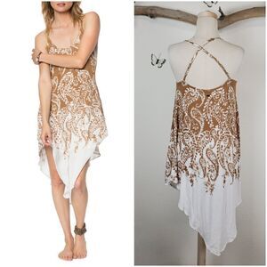 O'Neil Bonni asymmetrical criss cross strap dress